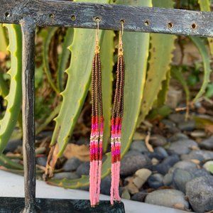 Beaded Tassel Earrings